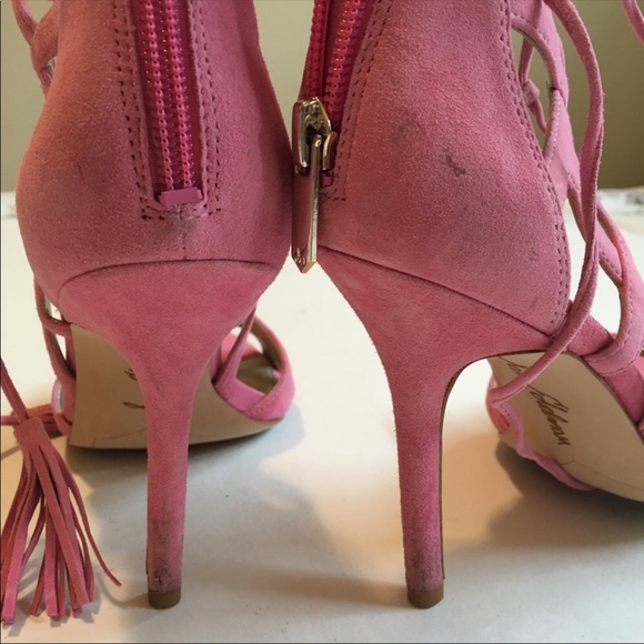 Sam Edelman Pink Suede Heels, 6.5 - Picture 4 of 4